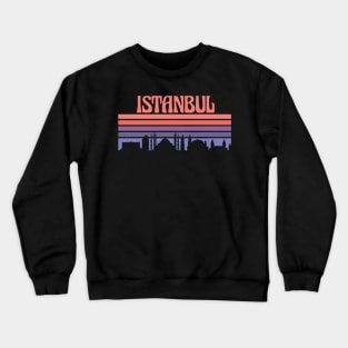 Istanbul City Skyline Sunset Crewneck Sweatshirt